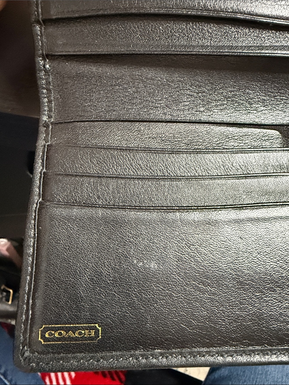 Coach Vintage Hamptons Black Leather Long Wallet with Kiss-Lock Accent - Picture 11 of 12
